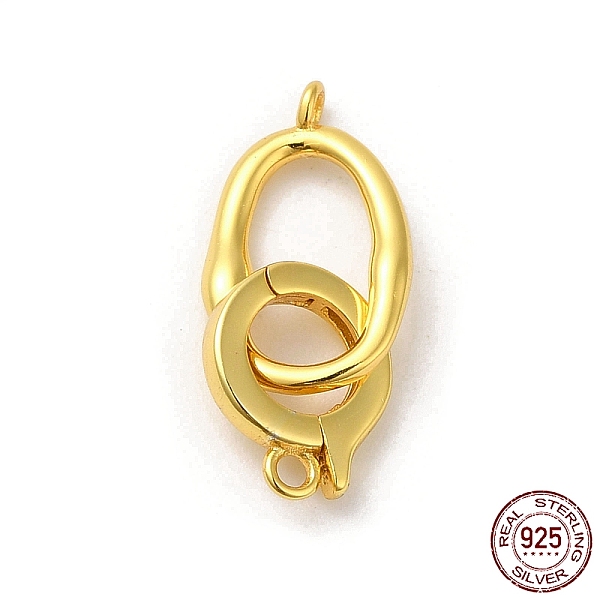 PandaHall Rack Plating 925 Sterling Silver Fold Over Clasps, Oval, with 925 Stamp, Real 18K Gold Plated, oval: 15x9x1.5mm, Hole: 1.2mm, ring...
PandaHall Rack Plating 925 Sterling Silver Fold Over Clasps, Oval, with 925 Stamp, Real 18K Gold Plated, oval: 15x9x1.5mm, Hole: 1.2mm, ring...