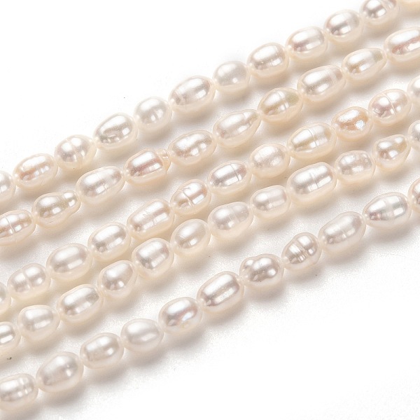 PandaHall Natural Cultured Freshwater Pearl Beads Strands, Rice, White, 5~6x4mm, Hole: 0.6mm, about 60pcs/strand, 13.78 inch(35cm) Pearl...
PandaHall Natural Cultured Freshwater Pearl Beads Strands, Rice, White, 5~6x4mm, Hole: 0.6mm, about 60pcs/strand, 13.78 inch(35cm) Pearl...