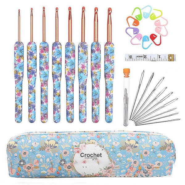 PandaHall DIY Croche Tool Sets, Including Aluminum Crochet Hooks Needles, Plastic Locking Stitch Marker, Tape Measure, Needle, Storage Bag...
PandaHall DIY Croche Tool Sets, Including Aluminum Crochet Hooks Needles, Plastic Locking Stitch Marker, Tape Measure, Needle, Storage Bag...