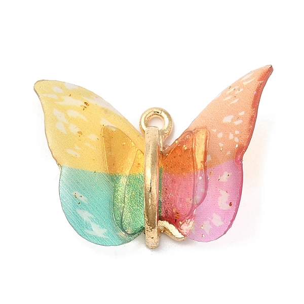 PandaHall Transparent Resin Pendants, Butterfly Charms with Golden Plated Alloy Findings, Colorful, 17~18x21~24x7~7.5mm, Hole: 1.5mm...
PandaHall Transparent Resin Pendants, Butterfly Charms with Golden Plated Alloy Findings, Colorful, 17~18x21~24x7~7.5mm, Hole: 1.5mm...