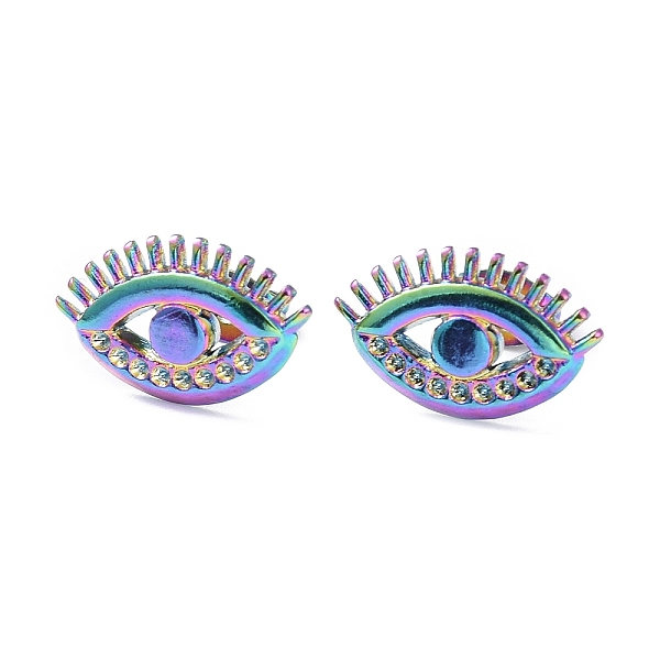 PandaHall Ion Plating(IP) 304 Stainless Steel Eye Stud Earring Findings, Earring Settings for Rhinestone, Rainbow Color, Fit for 1mm...
PandaHall Ion Plating(IP) 304 Stainless Steel Eye Stud Earring Findings, Earring Settings for Rhinestone, Rainbow Color, Fit for 1mm...