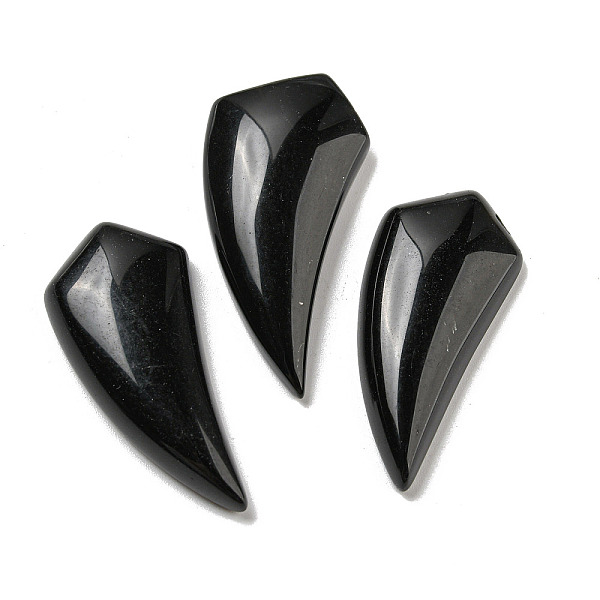 PandaHall Natural Obsidian Pendants, Horn Charms, 39~40x18~18.5x6.5~8mm, Hole: 1.2mm Obsidian Horn
PandaHall Natural Obsidian Pendants, Horn Charms, 39~40x18~18.5x6.5~8mm, Hole: 1.2mm Obsidian Horn