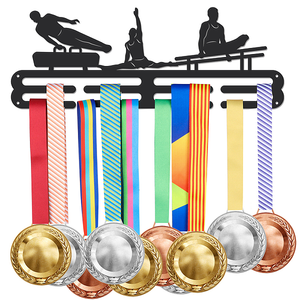 PandaHall Men's Sports Theme Iron Medal Hanger Holder Display Wall Rack, with Screws, Gymnastics Pattern, 150x400mm Iron Sports Black
PandaHall Men's Sports Theme Iron Medal Hanger Holder Display Wall Rack, with Screws, Gymnastics Pattern, 150x400mm Iron Sports Black