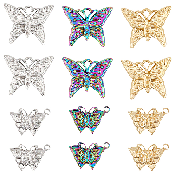 PandaHall CHGCRAFT 12Pcs 6Styles Butterfly 304 Stainless Steel Pendant Rhinestone Settings for Bracelet Necklace DIY Craft Jewelry Making...
PandaHall CHGCRAFT 12Pcs 6Styles Butterfly 304 Stainless Steel Pendant Rhinestone Settings for Bracelet Necklace DIY Craft Jewelry Making...