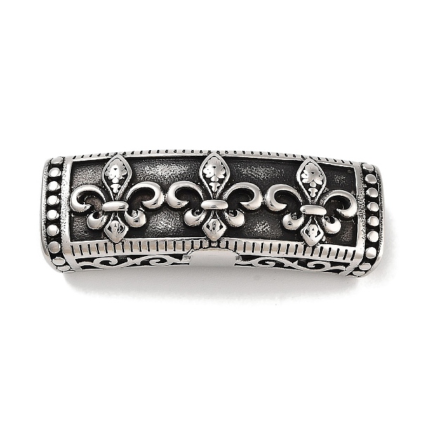 PandaHall Tibetan Style 304 Stainless Steel Slide Charms/Slider Beads, for Leather Cord Bracelets Making, Rectangle with Fleur-De-Lis...
PandaHall Tibetan Style 304 Stainless Steel Slide Charms/Slider Beads, for Leather Cord Bracelets Making, Rectangle with Fleur-De-Lis...