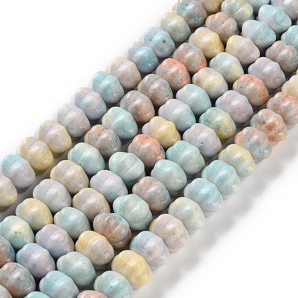 PandaHall Natural Rainbow Alashan Agate Beads Strands, Dyed, Pumpkin, Mixed Color, 9.5~10.5x7~7.5mm, Hole: 0.8mm, about 59pcs/strand, 15.87..., Multicolor
PandaHall Natural Rainbow Alashan Agate Beads Strands, Dyed, Pumpkin, Mixed Color, 9.5~10.5x7~7.5mm, Hole: 0.8mm, about 59pcs/strand, 15.87..., Multicolor