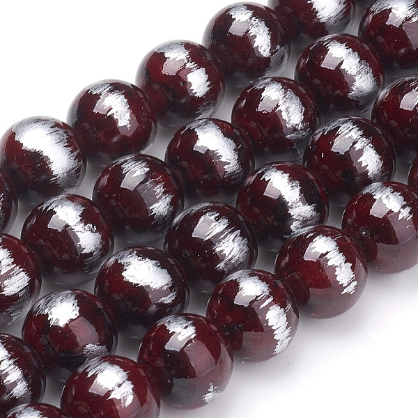 PandaHall Natural Mashan Jade Beads Strands, Brushed Silver Color, Dyed, Round, Coconut Brown, 10mm, Hole: 0.8mm, about 40pcs/strand, 15.94...
PandaHall Natural Mashan Jade Beads Strands, Brushed Silver Color, Dyed, Round, Coconut Brown, 10mm, Hole: 0.8mm, about 40pcs/strand, 15.94...