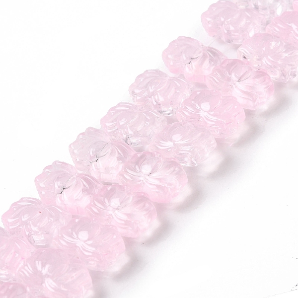 PandaHall Transparent Glass Beads Strands, Lotus, Pearl Pink, 10x14x7mm, Hole: 0.8mm, about 38pcs/strand, 14.17 inch(36cm) Glass Flower
PandaHall Transparent Glass Beads Strands, Lotus, Pearl Pink, 10x14x7mm, Hole: 0.8mm, about 38pcs/strand, 14.17 inch(36cm) Glass Flower