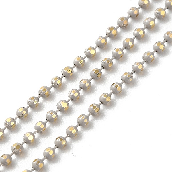 PandaHall Rack Plating Brass Faceted Ball Chains, Soldered, with Spool, Gainsboro, 1.5mm, about 16.40 Feet(5m)/Roll Brass Gray
PandaHall Rack Plating Brass Faceted Ball Chains, Soldered, with Spool, Gainsboro, 1.5mm, about 16.40 Feet(5m)/Roll Brass Gray