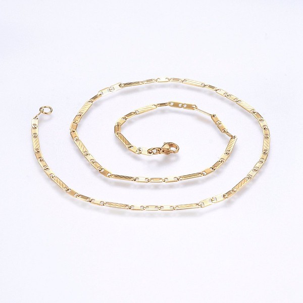 PandaHall 304 Stainless Steel Mariner Link Chains Necklaces, Golden, 17.71 inch(45cm), 2.5mm 304 Stainless Steel
PandaHall 304 Stainless Steel Mariner Link Chains Necklaces, Golden, 17.71 inch(45cm), 2.5mm 304 Stainless Steel