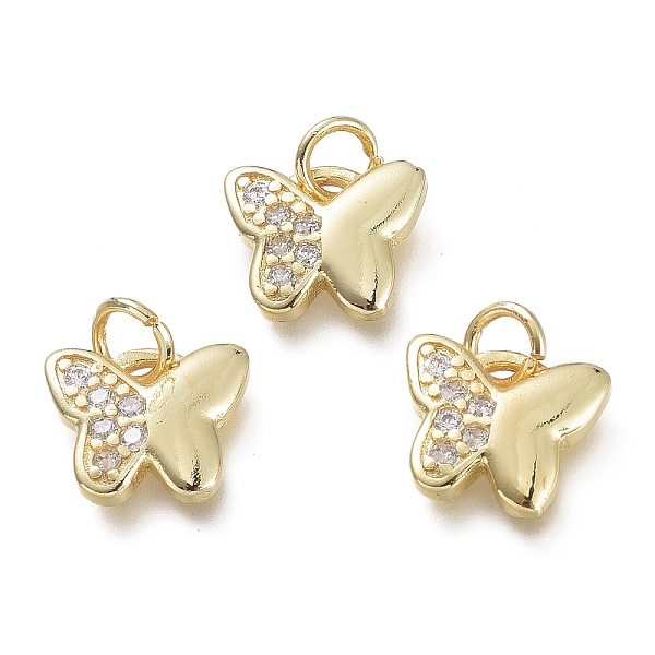 PandaHall Brass Micro Pave Clear Cubic Zirconia Pendants, with Jump Rings, Butterfly, Real 18K Gold Plated, 9x10.5x2mm, Hole: 3.5mm...
PandaHall Brass Micro Pave Clear Cubic Zirconia Pendants, with Jump Rings, Butterfly, Real 18K Gold Plated, 9x10.5x2mm, Hole: 3.5mm...