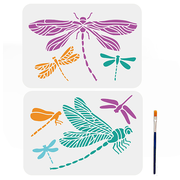 PandaHall MAYJOYDIY US 1 Set PET Hollow Out Drawing Painting Stencils, for DIY Scrapbook, Photo Album, with 1Pc Art Paint Brushes, Dragonfly...
PandaHall MAYJOYDIY US 1 Set PET Hollow Out Drawing Painting Stencils, for DIY Scrapbook, Photo Album, with 1Pc Art Paint Brushes, Dragonfly...