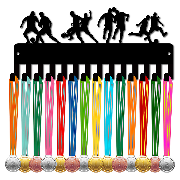 PandaHall CREATCABIN Football Medal Holder Soccer Medal Hanger Display Rack Sports Hanging Athlete Awards Iron Wall Mount Decor With 14..., Black
PandaHall CREATCABIN Football Medal Holder Soccer Medal Hanger Display Rack Sports Hanging Athlete Awards Iron Wall Mount Decor With 14..., Black