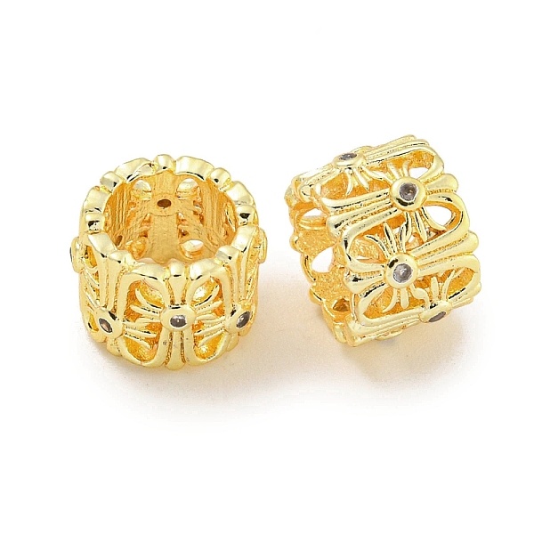 PandaHall Rack Plating Brass Micro Pave Clear Cubic Zirconia European Beads, Large Hole Beads, Long-Lasting Plated, Lead Free & Cadmium Free...
PandaHall Rack Plating Brass Micro Pave Clear Cubic Zirconia European Beads, Large Hole Beads, Long-Lasting Plated, Lead Free & Cadmium Free...