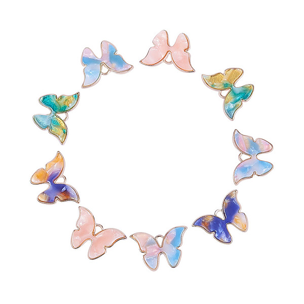 PandaHall Light Gold Plated Alloy Pendants, with Acrylic, Butterfly, Mixed Color, 15.5x22x2.7mm, Hole: 1.8x3mm, 20pcs/set Alloy+Acrylic..., Multicolor
PandaHall Light Gold Plated Alloy Pendants, with Acrylic, Butterfly, Mixed Color, 15.5x22x2.7mm, Hole: 1.8x3mm, 20pcs/set Alloy+Acrylic..., Multicolor