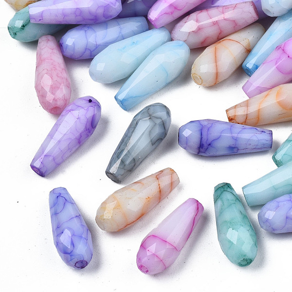 PandaHall Opaque Baking Painted Crackle Glass Beads Strands, Teardrop, Faceted, Mixed Color, 15x6mm, Hole: 1.4~1.5mm Glass Teardrop..., Multicolor
PandaHall Opaque Baking Painted Crackle Glass Beads Strands, Teardrop, Faceted, Mixed Color, 15x6mm, Hole: 1.4~1.5mm Glass Teardrop..., Multicolor
