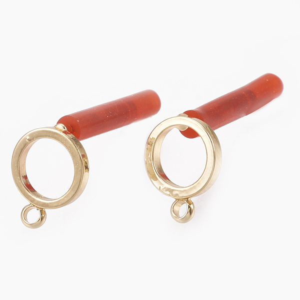 PandaHall Brass Stud Earring Findings, with Loop, Raw(Unplated) Silver Pins and Plastic Protector, Ring, Real 18K Gold Plated, 8x6mm, Hole...
PandaHall Brass Stud Earring Findings, with Loop, Raw(Unplated) Silver Pins and Plastic Protector, Ring, Real 18K Gold Plated, 8x6mm, Hole...