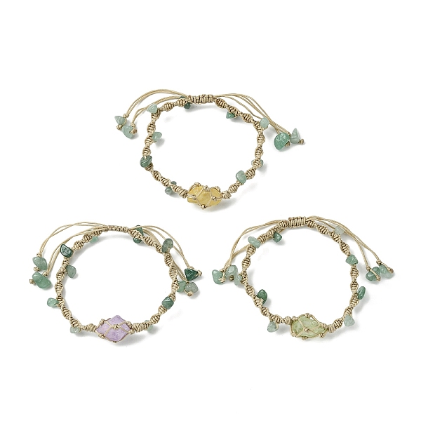PandaHall Dyed Natural Quartz Crystal & Green Aventurine Chips Braided Bead Bracelet, Macrame Pouch Nylon Adjustable Bracelets for Women..., Multicolor
PandaHall Dyed Natural Quartz Crystal & Green Aventurine Chips Braided Bead Bracelet, Macrame Pouch Nylon Adjustable Bracelets for Women..., Multicolor