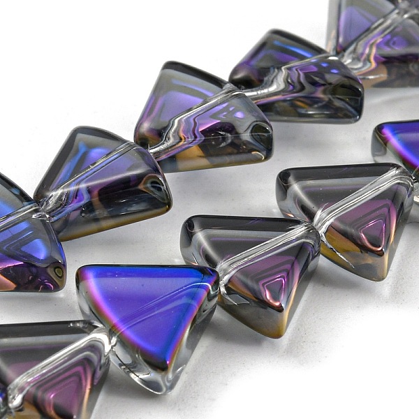 PandaHall Half Rainbow Plated Electroplate Transparent Glass Beads Strands, Fan, Dark Violet, 8x10.5x4mm, Hole: 1mm, about 80pcs/strand...
PandaHall Half Rainbow Plated Electroplate Transparent Glass Beads Strands, Fan, Dark Violet, 8x10.5x4mm, Hole: 1mm, about 80pcs/strand...
