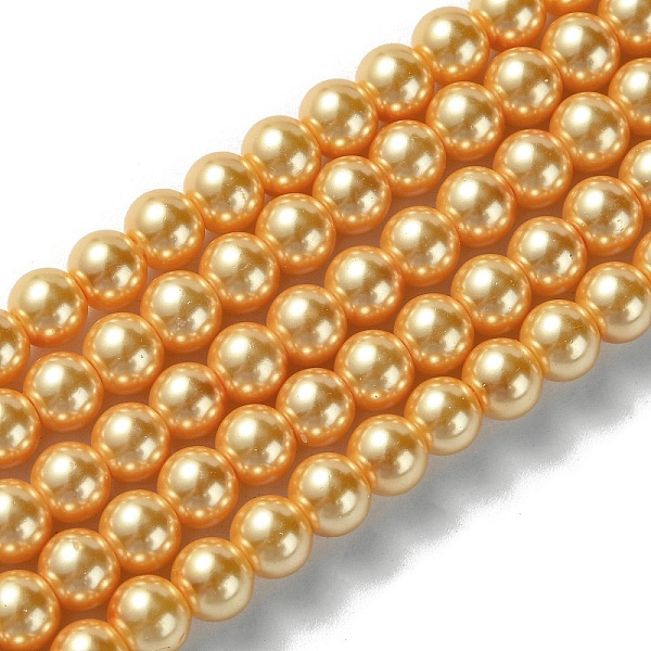 PandaHall Eco-Friendly Dyed Glass Pearl Bead Strands, Round, Cotton Cord Threaded, Orange, 6mm, Hole: 1.2~1.5mm, about 70pcs/strand, 15.7...
PandaHall Eco-Friendly Dyed Glass Pearl Bead Strands, Round, Cotton Cord Threaded, Orange, 6mm, Hole: 1.2~1.5mm, about 70pcs/strand, 15.7...