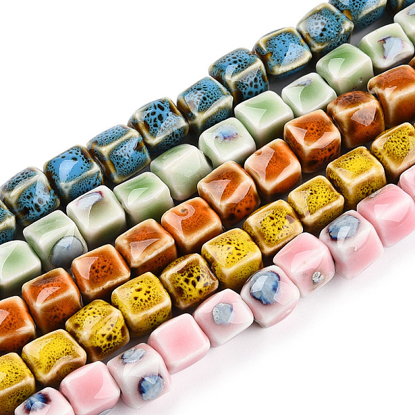 PandaHall Handmade Porcelain Bead Strands, Famille Rose Porcelain, Cube, Mixed Color, 9x9x8~9mm, Hole: 2mm, about 38pcs/strand, 12.40 inch..., Multicolor
PandaHall Handmade Porcelain Bead Strands, Famille Rose Porcelain, Cube, Mixed Color, 9x9x8~9mm, Hole: 2mm, about 38pcs/strand, 12.40 inch..., Multicolor