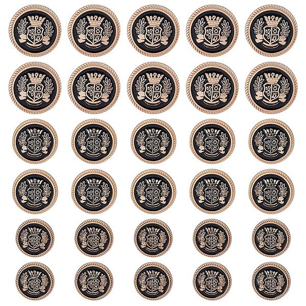 PandaHall Gorgecraft 30Pcs 3 Style Alloy Enamel Shank Buttons, Flat Round with Crown Wheat Badge Pattern, Light Gold, 20x8mm, Hole: 2mm...
PandaHall Gorgecraft 30Pcs 3 Style Alloy Enamel Shank Buttons, Flat Round with Crown Wheat Badge Pattern, Light Gold, 20x8mm, Hole: 2mm...