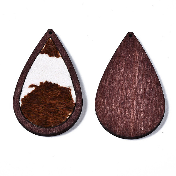 PandaHall Eco-Friendly Cowhide Leather Big Pendants, with Dyed Wood, Teardrop with Leopard Print, Sienna, 60x36x4mm, Hole: 1.2mm Leather..., Brown
PandaHall Eco-Friendly Cowhide Leather Big Pendants, with Dyed Wood, Teardrop with Leopard Print, Sienna, 60x36x4mm, Hole: 1.2mm Leather..., Brown