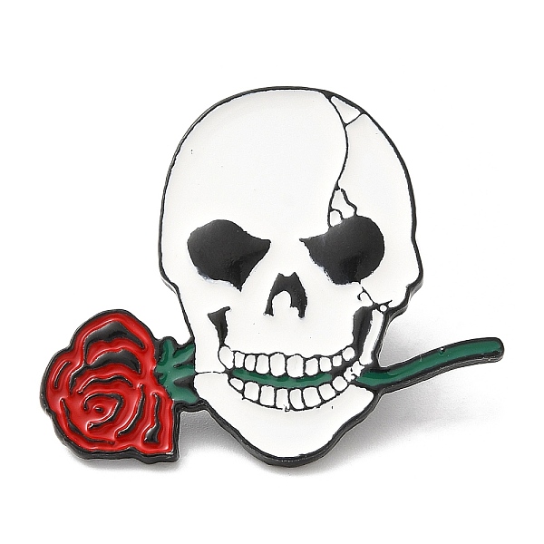 PandaHall Skull & Rose Enamel Pins, Black Zinc Alloy Brooches for Backpack Clothes, Halloween Theme, White, 31x36x2mm Alloy+Enamel Skull...
PandaHall Skull & Rose Enamel Pins, Black Zinc Alloy Brooches for Backpack Clothes, Halloween Theme, White, 31x36x2mm Alloy+Enamel Skull...