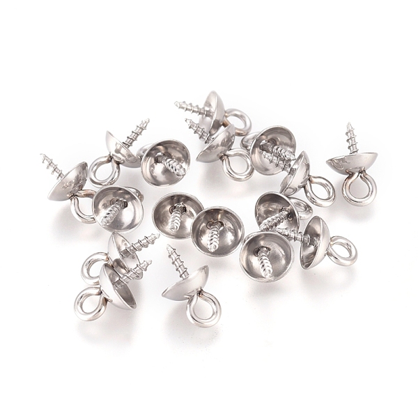 PandaHall 201 Stainless Steel Peg Bails Pendants, for Half-driled Beads, Stainless Steel Color, 10x6mm, Hole: 2mm, Pin:1.2mm 201 Stainless...
PandaHall 201 Stainless Steel Peg Bails Pendants, for Half-driled Beads, Stainless Steel Color, 10x6mm, Hole: 2mm, Pin:1.2mm 201 Stainless...