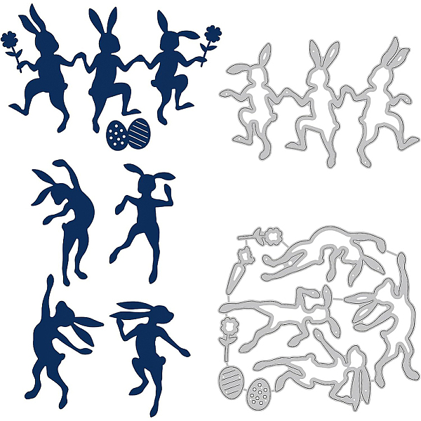 PandaHall BENECREAT 2pcs Easter Bunny Metal Dies Easter Egg Dancing Rabbit Flower Cutting Stencils for DIY Scrapbooking, Photo Album...
PandaHall BENECREAT 2pcs Easter Bunny Metal Dies Easter Egg Dancing Rabbit Flower Cutting Stencils for DIY Scrapbooking, Photo Album...