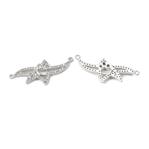 PandaHall Brass Pave Clear Cubic Zirconia Connector Charms, Starfish Links, Platinum, 13x32x2.5mm, Hole: 1mm Brass+Cubic Zirconia Starfish...
PandaHall Brass Pave Clear Cubic Zirconia Connector Charms, Starfish Links, Platinum, 13x32x2.5mm, Hole: 1mm Brass+Cubic Zirconia Starfish...