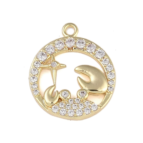 PandaHall Brass Micro Pave Clear Cubic Zirconia Pendants, Twelve Constellations, Cancer, 18x15x2.5mm, Hole: 1.5mm Brass+Cubic Zirconia...
PandaHall Brass Micro Pave Clear Cubic Zirconia Pendants, Twelve Constellations, Cancer, 18x15x2.5mm, Hole: 1.5mm Brass+Cubic Zirconia...