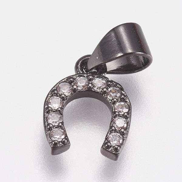 PandaHall Brass Micro Pave Cubic Zirconia Charms, Horseshoe, Gunmetal, 10x8x2mm, Hole: 3.5x4.5mm Brass+Cubic Zirconia Others Clear
PandaHall Brass Micro Pave Cubic Zirconia Charms, Horseshoe, Gunmetal, 10x8x2mm, Hole: 3.5x4.5mm Brass+Cubic Zirconia Others Clear