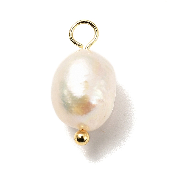 PandaHall Natural Cultured Freshwater Pearl Pendants, with Brass Ball Head Pins, Rice, Real 18K Gold Plated, 16.5~17mm, Hole: 3mm Pearl Rice..., White
PandaHall Natural Cultured Freshwater Pearl Pendants, with Brass Ball Head Pins, Rice, Real 18K Gold Plated, 16.5~17mm, Hole: 3mm Pearl Rice..., White
