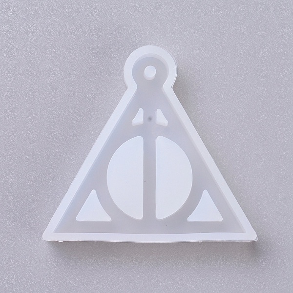 PandaHall Pendant Silicone Molds, Resin Casting Molds, For UV Resin, Epoxy Resin Jewelry Making, Pyramid, White, 49x53x8mm, Hole: 3mm...
PandaHall Pendant Silicone Molds, Resin Casting Molds, For UV Resin, Epoxy Resin Jewelry Making, Pyramid, White, 49x53x8mm, Hole: 3mm...