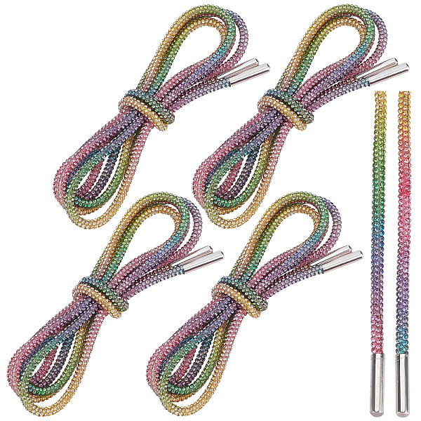 PandaHall Rainbow Color Cotton with Rhinestone, Bling Bling Shiny Round Shoelaces for Sneakers, Colorful, 1200x4mm Resin Rhinestone Others
PandaHall Rainbow Color Cotton with Rhinestone, Bling Bling Shiny Round Shoelaces for Sneakers, Colorful, 1200x4mm Resin Rhinestone Others