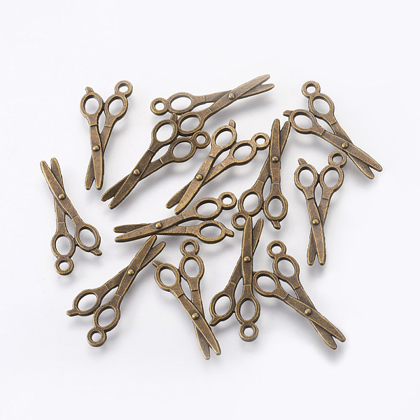 PandaHall Alloy Pendants, Scissors, Cadmium Free & Nickel Free & Lead Free, Antique Bronze, 27x10x2mm, Hole: 2mm Alloy Tool
PandaHall Alloy Pendants, Scissors, Cadmium Free & Nickel Free & Lead Free, Antique Bronze, 27x10x2mm, Hole: 2mm Alloy Tool