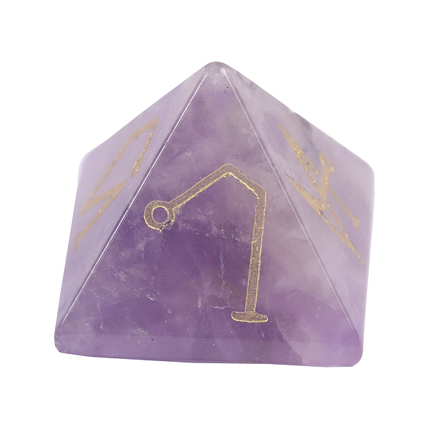 PandaHall Pyramid Reiki Natural Amethyst Display Decorations, for Home Office Desk Decoration, 25x25x20mm Amethyst Pyramid
PandaHall Pyramid Reiki Natural Amethyst Display Decorations, for Home Office Desk Decoration, 25x25x20mm Amethyst Pyramid