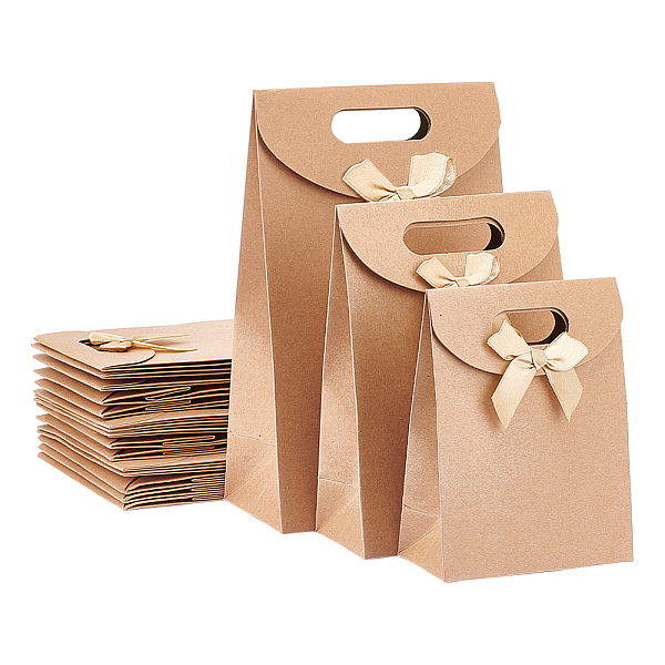PandaHall 24Pcs 3 Styles Rectangle Kraft Paper Magic Tape Die Cut Gift Bags, Hole Handle Shopping Bag with Bowknot, Wheat..., Orange
PandaHall 24Pcs 3 Styles Rectangle Kraft Paper Magic Tape Die Cut Gift Bags, Hole Handle Shopping Bag with Bowknot, Wheat..., Orange