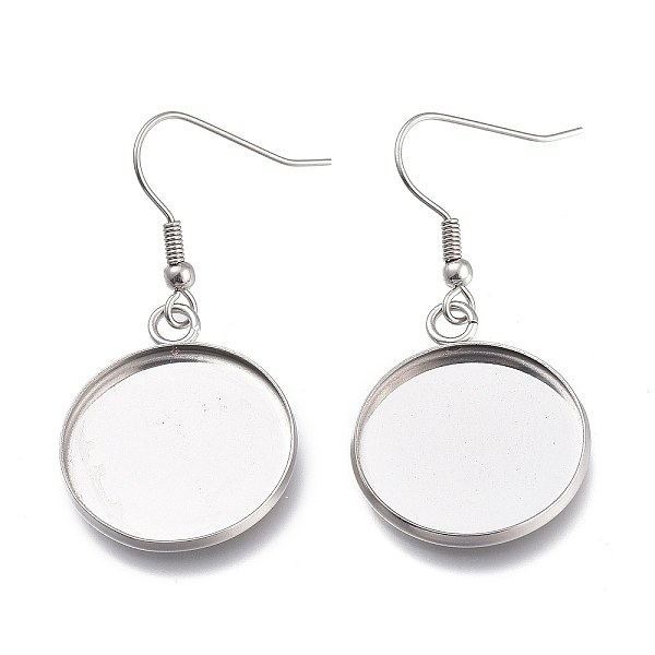 PandaHall 304 Stainless Steel Earring Hooks, with Blank Pendant Trays, Flat Round Setting for Cabochon, Stainless Steel Color, 45mm, Tray...
PandaHall 304 Stainless Steel Earring Hooks, with Blank Pendant Trays, Flat Round Setting for Cabochon, Stainless Steel Color, 45mm, Tray...
