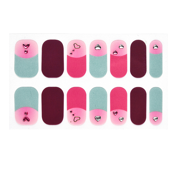 PandaHall Full Cover Nombre Nail Stickers, Self-Adhesive, for Nail Tips Decorations, Colorful, 24x8mm, 14pcs/sheet Paper Heart
PandaHall Full Cover Nombre Nail Stickers, Self-Adhesive, for Nail Tips Decorations, Colorful, 24x8mm, 14pcs/sheet Paper Heart