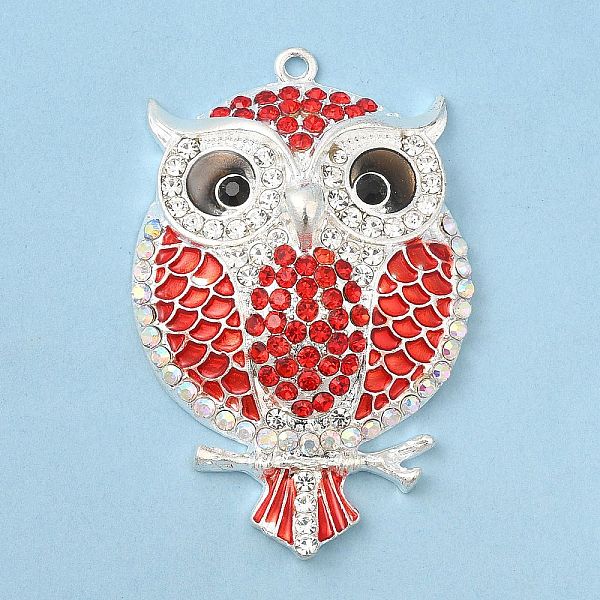 PandaHall Zinc Alloy Pendants, with Rhinestone, Owl, Ruby, 57.5x37.5x12mm, Hole: 2.2mm Alloy+Rhinestone Owl Red
PandaHall Zinc Alloy Pendants, with Rhinestone, Owl, Ruby, 57.5x37.5x12mm, Hole: 2.2mm Alloy+Rhinestone Owl Red