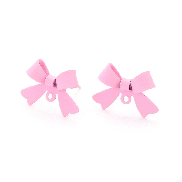PandaHall Alloy Stud Earring Findings, with 925 Sterling Silver Pins and Loop, Bowknot, Pearl Pink, 11x15x4mm, Hole: 1.2mm, Pin: 0.7mm Alloy...
PandaHall Alloy Stud Earring Findings, with 925 Sterling Silver Pins and Loop, Bowknot, Pearl Pink, 11x15x4mm, Hole: 1.2mm, Pin: 0.7mm Alloy...