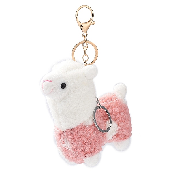 PandaHall Cute Alpaca Cotton Keychain, with Iron Key Ring, for Bag Decoration, Keychain Gift Pendant, Pink, 15cm Cotton Alpaca Pink
PandaHall Cute Alpaca Cotton Keychain, with Iron Key Ring, for Bag Decoration, Keychain Gift Pendant, Pink, 15cm Cotton Alpaca Pink