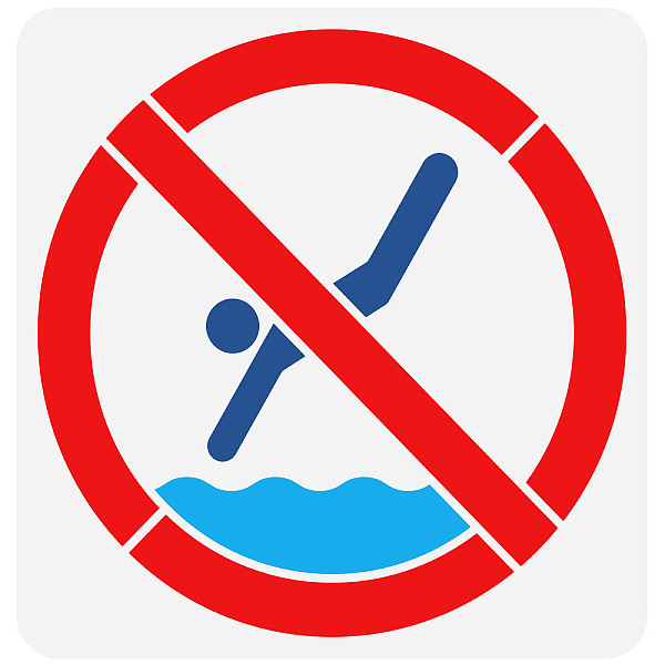 PandaHall FINGERINSPIRE No Diving Swimming Stencil 11.8x11.8 inch No Swimming Symbol Painting Stencil Plastic Warning Sign Stencils Reusable...
PandaHall FINGERINSPIRE No Diving Swimming Stencil 11.8x11.8 inch No Swimming Symbol Painting Stencil Plastic Warning Sign Stencils Reusable...