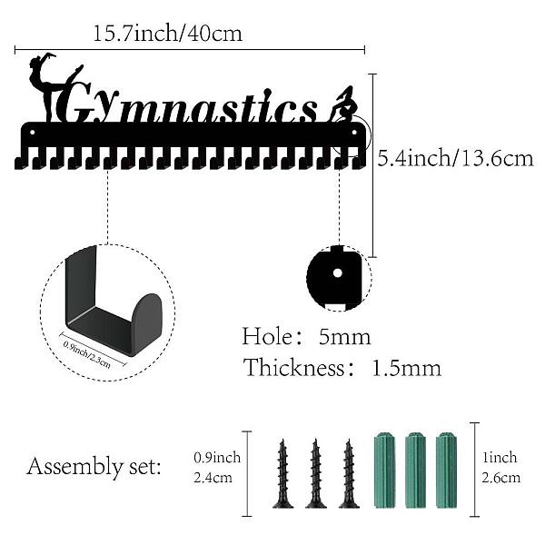 PandaHall CREATCABIN Gymnastics Gymnast Medal Hanger Holder Display Hanger Rack Hooks Wall Mounted for Girl Players Over 60 Medals Black...
PandaHall CREATCABIN Gymnastics Gymnast Medal Hanger Holder Display Hanger Rack Hooks Wall Mounted for Girl Players Over 60 Medals Black...