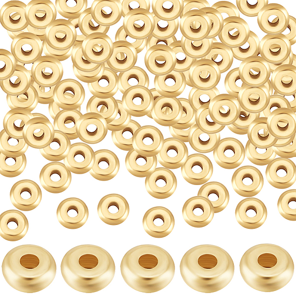 PandaHall Beebeecraft 150Pcs 304 Stainless Steel Spacer Beads, Rondelle, Real 18K Gold Plated, 5x2mm, Hole: 1.5mm 304 Stainless Steel...
PandaHall Beebeecraft 150Pcs 304 Stainless Steel Spacer Beads, Rondelle, Real 18K Gold Plated, 5x2mm, Hole: 1.5mm 304 Stainless Steel...