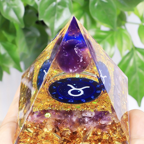 PandaHall Orgonite Pyramid Resin Energy Generators, Reiki Natural Amethyst Chips Inside for Home Office Desk Decoration, Taurus, 50mm...
PandaHall Orgonite Pyramid Resin Energy Generators, Reiki Natural Amethyst Chips Inside for Home Office Desk Decoration, Taurus, 50mm...