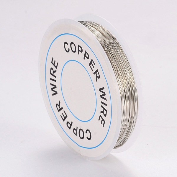 PandaHall Round Craft Copper Wire, Silver, 24 Gauge, 0.5mm, about 26.24 Feet(8m)/roll Copper Round Silver
PandaHall Round Craft Copper Wire, Silver, 24 Gauge, 0.5mm, about 26.24 Feet(8m)/roll Copper Round Silver