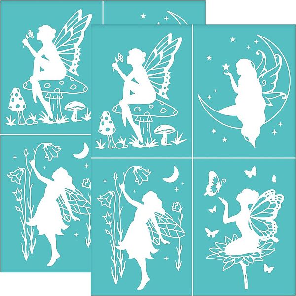 PandaHall OLYCRAFT 2 Pcs Fairy Self-Adhesive Silk Screen Printing Stencil Mushrooms Butterfly Moon Mesh Transfer Stencil Reusable Silk..., Green
PandaHall OLYCRAFT 2 Pcs Fairy Self-Adhesive Silk Screen Printing Stencil Mushrooms Butterfly Moon Mesh Transfer Stencil Reusable Silk..., Green